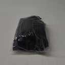 Yanfoam Women's Puff Long Sleeve Sweetheart Round Neck Dress Flowy Loose Chiffon for Cocktail Party Mini Dress (Large, Black)