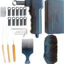 New Version Upgrade Dreadlocks Machine Dreadlocks Maker Portable Instant Loc Machine It Comes With 10 Replacement Heads Of Different Sizes Loc Machine With 40 Needles