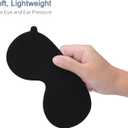 4 x Gentle No Pressure Sleep Mask | Innovational Design No Strap Sleep Eye Mask for Sleeping, Light Blocking Sleeping Mask Blindfold for Travel Yoga Nap, Side-Sleeper