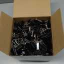 Jetec 500 Pieces 1 Inch Black Binder Clips Bulk Medium Paper Clamps Metal Paper Clips for Teachers Students Classroom Business Office and School Office Supplies
