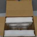 Amazon Basics Drinking Glasses, Dishwasher-Safe, 4-Piece Set, 11 oz.