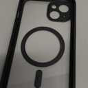 BERFY for iPhone 13 Case, Compatible with MagSafe, Built-in Privacy Screen Protector and Camera Protection, Anti-Spy Full Body Shockproof Clear Phone Case for 13 6.1", Black