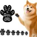 Anti-Slip Dog Paw Protector Pads, Dog Paw Stickers 12 Sets(48 Pcs) Black, for Pets Senior Dogs with Traction on Hardwood Floor, Non-Slip Dog Grips Dog Shoes Boots Socks ReplaceS