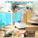 Portable Air Conditioners, Windowless Portable AC with 3 Speeds, 3 Modes, 8L Evaporative Air Cooler w/7H Timer, 90°Oscillation, Remote Control Air Conditioners for Bedroom, Small Room, Home (White)