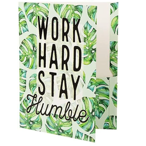 Paper Junkie Inspirational 2 Pocket Folder, Letter Size, Decorative Motivational Design for School, Home, Office, Women Girls (9.25 x12 Inch Folder with Pockets)