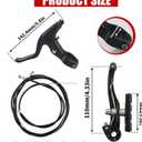 Complete Bike Brakes SetInner and Outer Callipers Cables Lever Kit Universal Bike Front and Rear MTB Brake with Multi-Tool Wrenches Black
