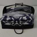 OLANLY Outdoor Rug Waterproof 5x8 ft Clearance, Reversible Outdoor Plastic Straw Rug with Floral Pattern, RV Mat for Patio, Camping, Balcony, Deck, Backyard, Navy & White