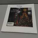 hogardeck Christmas Tree Topper, 11 Inches Lighted Gold Glittered 8-Point Star Tree Topper, 30 LED Sparkling Tree Toppers Christmas Decorations, Battery Powered Timer Xmas Treetop Star Decor