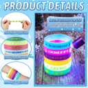 30 Sets VBS Glow Dark Christian Bracelets Illumination Themed