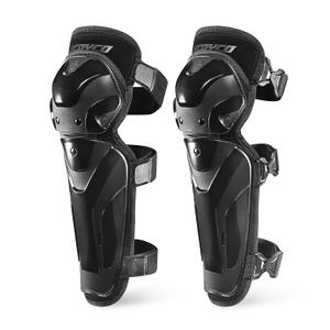 Scoyco Motorcycle Knee and Shin Guards Motocross Knee Pads Adjustable TPU Protective Gear for Road Cycling (Black, L)