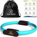 ProBody Pilates Fitness Circle  14 Inch Pilates Ring for Focusing on Toning Inner Thighs, Arms, and Core (Blue)