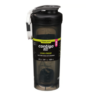Contigo Fit Leak-Proof Shake & Go Mixer Bottle 28 oz Sake Color