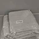 NICETOWN 100% Blackout Brich Linen Curtains for Dingning Room 90 inches Long, Thermal Insulated Window Treatments with Privacy Liner, 2 Panels, 52" W, Noise Reducing Blend Drapes for Living Room