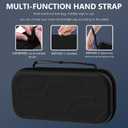 GLDRAM Carrying Case for Nintendo Switch 2 (2025), Portable Accessories Kit with Black Travel Storage Bag, Clear Protective Skin Cover, 6 Slots Game Card Holder, Screen Protector & 8 Thumb Grips