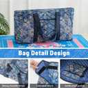 American Mahjong Tile Set with Blue Printed Carrying Bag, 166 Premium Tiles, 4 All-in-One Color Racks/Pushers, Mah Jongg Sets, Mahjong Game Set for Travel, Christmas, Birthday Gifts