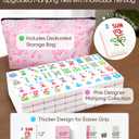 American Mahjong Set with 166 White Tiles and Racks, Mahjong Set