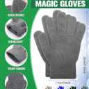 Toulite 36 Pair Adult Winter Gloves Bulk Warm Knitted Magical Gloves Stretchy Solid Color Mittens for Men Women Homeless