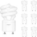 Feit Electric 60W Equivalent CFL Twist Light Bulb on GU24 Base, Non-Dimmable, 900 Lumens, 10K Life Hours, 4100K Cool White, 6 Pack - BPESL13T/GU24/41K/6