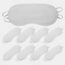 Beavorty Disposable Eye Masks 20 Pack Breathable Polyester Sleeping Eye Covers for Stress Relief Travel Naps Light Blocking and Surface
