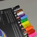 Liquid Erasable Chalk Markers Pens - 12 Colors Washable & Wet Erase Neon Makers for Blackboard, Chalkboard Signs, Glass Window, Graduation Celebration School Kids Art for Cars