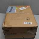 Furnulem Tall 5 Drawers Dresser, Vertical Storage Tower Fabric Dresser for Bedroom, Hallway, Entryway, Nursery, Closet Organizer, Nightstand Bedside Table Furniture, Sturdy Steel Frame, Wood Top (Rustic Brown)