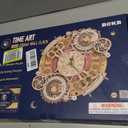 ROKR 3D Wooden Puzzle Clock Model 12" DIY 168 PCS Mechanical Model Kit Toys Home Decor Elegant Gifts for Teens/Adults