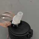 GOPPUS 24 oz Insulated Double Wall Vacuum Water Bottle With Straw Stainless Steel Sports Water Cup Leakproof Wide Mouth Resusable Water bottles for Kids Men Women Pink Purple-1 Lid