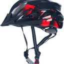 Adult Cycling Bike Helmet, Lightweight and Adjustable with Pads&Visor for Men and Women,Premium Quality Airflow Unisex Bike Helmet,Suggested Fit 58-61 cm, Medium