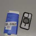 seacosmo for iPhone 14 Pro Case, Full Body Bumper with Built-in 9H Tempered Glass Privacy Screen Protector and Camera Lens Protector, Compatible with MagSafe, Shockproof Phone Cover, 6.1", Black