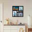 GENTLE DEER Collage Picture Frames, Photo Frame for Wall Hanging & Tablet Display (Black, 5X7)