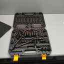 112-Piece Torx and Allen Bit Socket Set, 1/4", 3/8",1/2" Drive Bit Socket Set with Ratchet Wrench, Adapters, Extra Long & Tamper Proof torx/Hex/Ball End Hex/E-torx, SAE & Metric