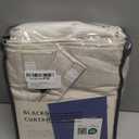 100% Blackout Shield Linen Blackout Curtains for Bedroom 84 Inches Long, Back Tab/Rod Pocket Living Room Drapes, Thermal Insulated Blackout Curtains 2 Panels Set, 50" W x 84" L, Cream