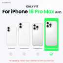 ORNARTO Compatible with iPhone 16 Pro Max Case 6.9", Slim Liquid Silicone 3 Layers Soft Gel Rubber Shockproof Protective Case with Anti-Scratch Microfiber Lining-Black