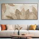 Minimalist & Modern Art for Bedroom Decor Framed Abstract & Textured Artwork for Walls Neutral & Contemporary Beige Pictures - 3D Artwork for Living Room and Boho Style 87"L x 40"W