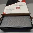 YearningHome Cup and Mug Storage Box with Hard Shell and Dividers for Coffee Mugs,Tea Cups and Glasses,Stackable Storage Organizers with Lid,Handles,Zips and Lable for Moving,Holds 12,2 Pack, Grey