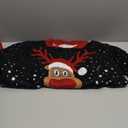 Ugly Christmas Sweater Women Men 2025,Light Up Christmas Sweater for Couples,Funny Reindeer Xmas Tacky Pullover Cute (Black Elk, XL)