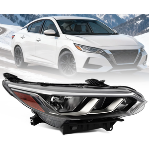Jecoupoon Right Halogen Headlight Compatible with Sentra S/SV 2020-2022