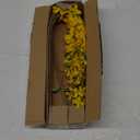 Artificial Forsythia Flowers 31.5" Fake Forsythia Stem 5PCS Silk Yellow Winter Jasmine Branches Artificial Orchids Flower for Home Wedding Indoor Floral Arrangement Kitchen Office Decoration