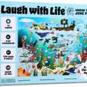 Under The Sea Joke Puzzle  72pcs Underwater-Themed Kids Puzzle, Festive Extra Large Floor Puzzles for Kids Ages 5+, Fun Childrens Puzzles & Toddler Educational Toys in 24" x 36" Size