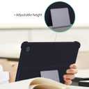 Case for Lenovo Tab Plus 11.5 Inch Android 14 Tablet 2024- Soft Silicone Shock Proof Lightweight Stand Rubber Shell Protective Cover,Kids Friendly Soft Silicone Adjustable Stand Cover,Black