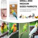 lemtrflo No Mess Bird Feeder Water Dispenser Set, Bird Feeder for Cage, Cage Accessories for Cockatiels, Finches, Budgies and Canaries