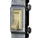 Leviton 15 Amp, 120 Volt, Toggle Co/Alr Single-Pole AC Quiet Switch, Residential Grade, Grounding, 2651-2I, Ivory