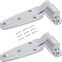 Walk in Cooler Freezer Door Hinge, 1245 Reversible Cam-Rise Hinge,Flush (2 Pack)