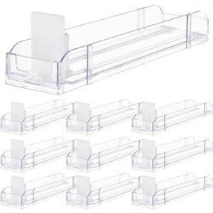 iplusmile Store Display Shelves Matchbook Display Case, 10pcs Automatic Display Stand Rack Pushers Cigarette Display Holder for Market Store (10Pcs Capacity)