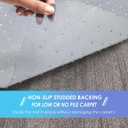 Vicwe Office Chair Mat for Carpeted Floors, 48"X36" Rectangle Desk Chair Mats with Studs for Low and No Pile Carpeted Floors, Easy Glide Computer Desk Chair Mat for Home & Offices