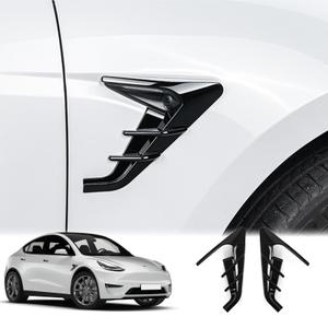 YJMOTOR for 2024 Tesla Model Y HW4.0 Side Camera Protection Cover Decoration Accessories Turn Signal Cover Fit for Model Y with HW4.0(Glossy Carbon Fiber Pattern)