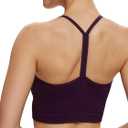 NANJI Seamless Sports Bra for Women - Padded Racerback Y Bra Low Impact Removable Pad for Fitness Gym Yoga Workout Top (XL)