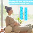 Perineal Cooling Pad, Hot and Cold Pads for Postpartum, Perineal Ice Pack, Instant Cold Therapy Packs, Gel Bead Ice Pack, Reusable Ice Packs, Instant Cooling Relieves Pain (Blue-Circle)