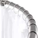 Chrsouly Adjustable Curved Shower Rod, 42-72 inches Extra Wide Shower Curtain Rod, Rust proof, Premium Stainless Steel, Curved Shower Curtain Rod for Bathroom, Need to Drill, Silver