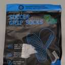 Lux Dual Grip Socks - Soccer Grip Socks for Men and Women. GripArray Performance & Comfort White Small